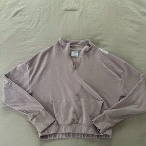 Gymshark Mauve Quarter-Zip Sweatshirt